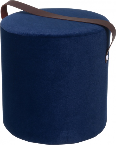 Пуф Малага з ремнем 310х320 мм темно-синій 