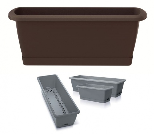 Ящик балконний Prosperplast Respana Easycare 600 мм прямокутний коричневий (63004-222) 