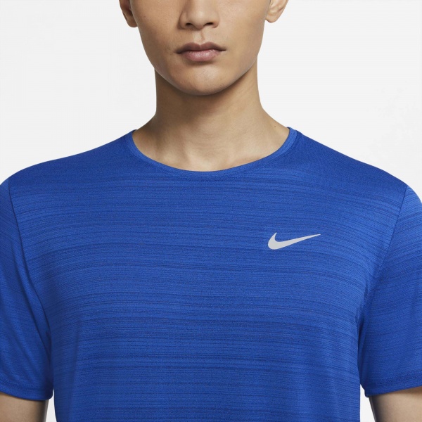 Футболка Nike M NK DF MILER TOP SS CU5992-480 р.XL синій