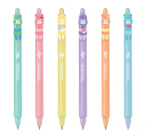 Ручка Colorino Ламы COLORINO пиши-стирай 0,5 синяя 