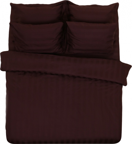 Комплект постільної білизни Mishalle євро шоколад Ideal 