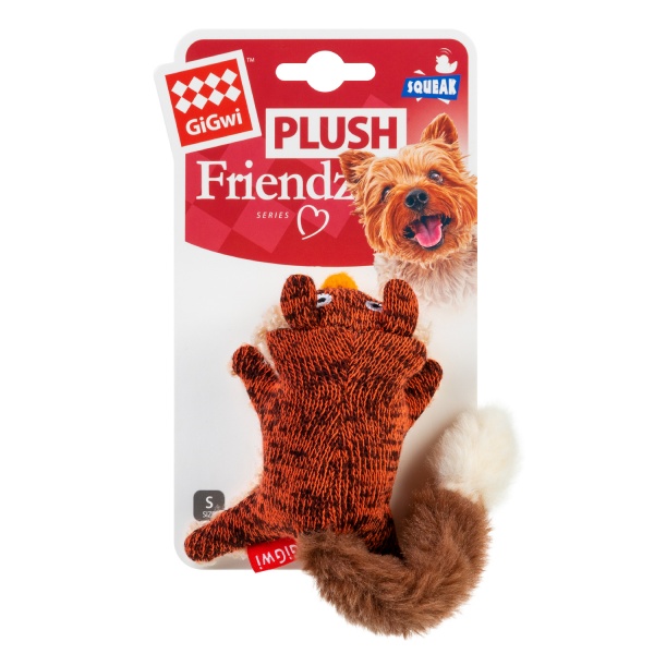 Іграшка для собак GiGwi Лисиця з пищалкою Plush 9 см