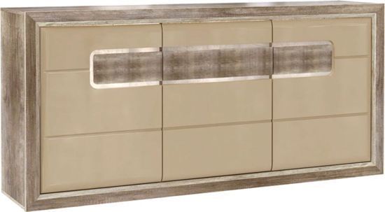Комод Forte Meble TIZIANO TZK23B 3d дуб античний/бежевий глянецьдуб античний 