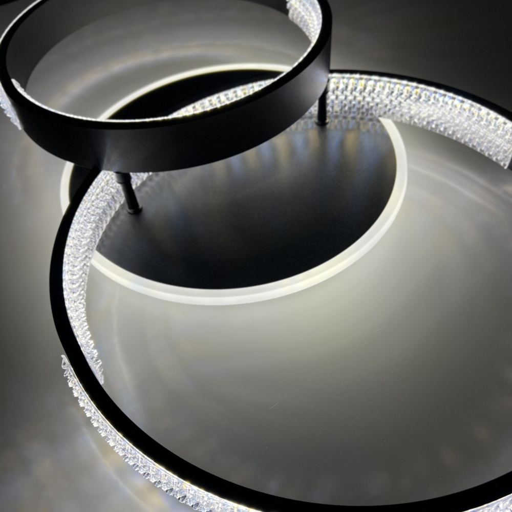 Люстра світлодіодна Luminaria 80 Вт LED-модуль чорний AKRILIKA ROUND 80W 3R BLACK