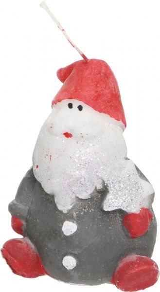 Свеча Санта серый 8х11 см Фитор