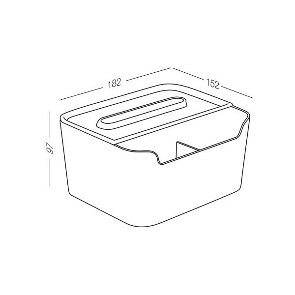 Органайзер поліпропіленовий MVM FH-17 WHITE 97x182x152 мм