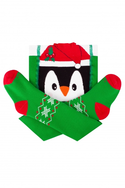 Колготки детские унисекс Duna новогодние 4938р.80-86 зеленый 