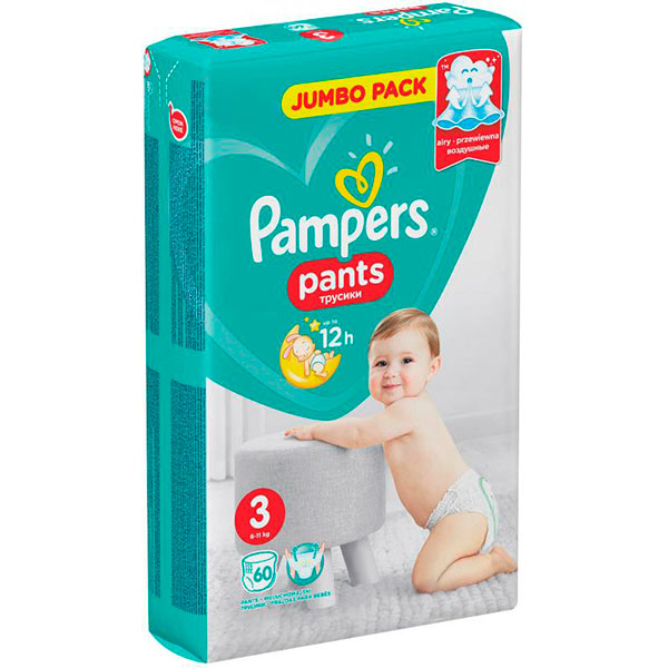 Підгузки-трусики Pampers Pants Midi 3 (6-11 кг) 60 шт.