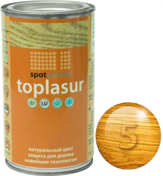 Лазур Spot Colour Toplasur №5 орегон напівглянець 0,4 л