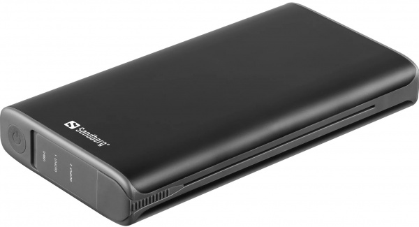 Внешний аккумулятор (Powerbank) Sandberg 420-56 25000 mAh black (833645) с солнечной панелью 