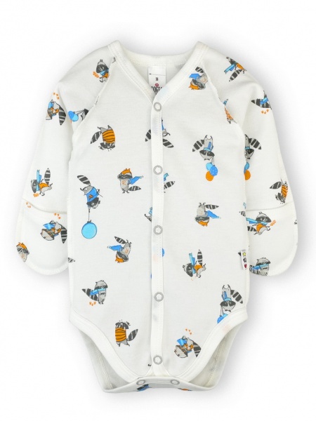 Боди детское для мальчика ТМ Софія Еноты р.62 белый с рисунком 411162 