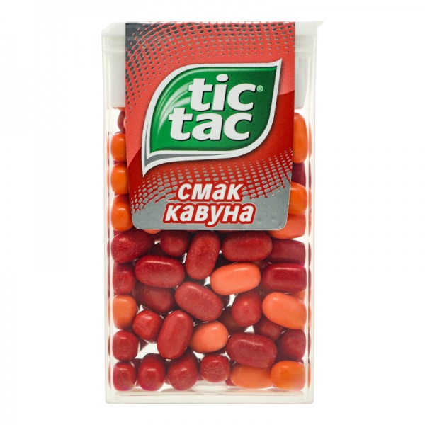 Драже жевательные Tic Tac Арбуз 49 г 