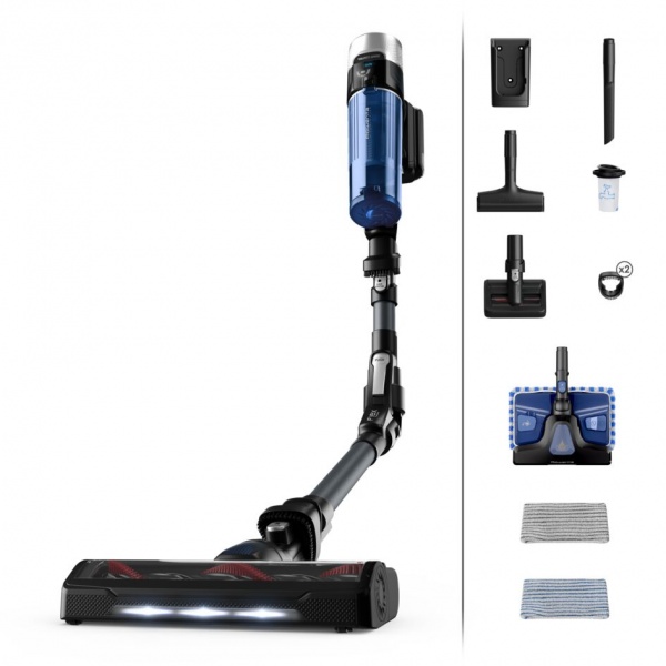 Пылесос аккумуляторный Rowenta X-Force 9.6 Aqua Animal RH20C7WO black/blue 