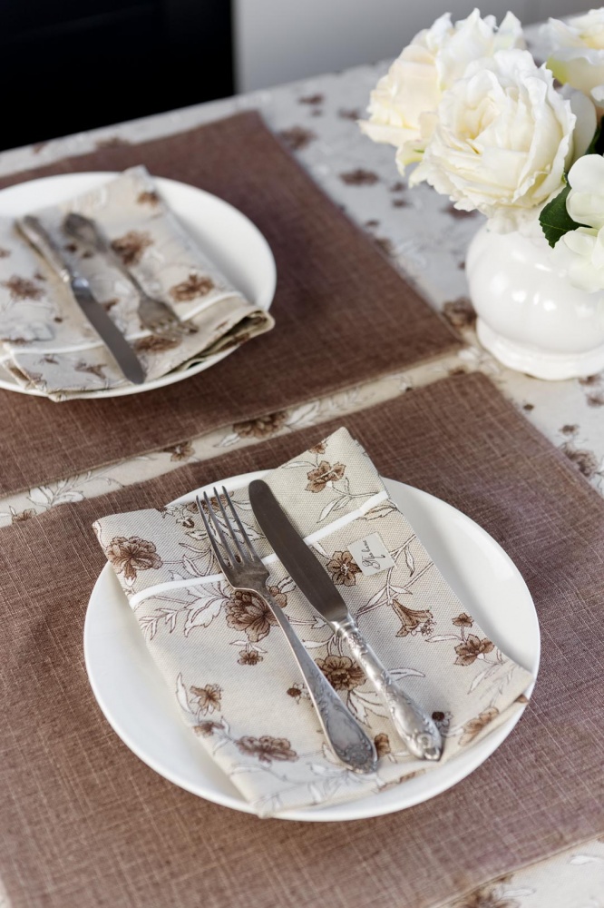 Сет двухсторонний Прованс Сappuccino Коричневый 35x45 см