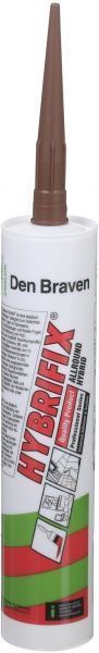 Клей-герметик Den Braven Zwaluw Hybrifix 290мл коричневый