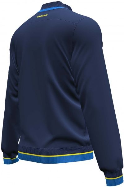 Джемпер форми збірної України 2021 Joma FED. FUTBOL UCRANIA FULL ZIP SWEATSHIRT AT102377A339 р. S темно-синій