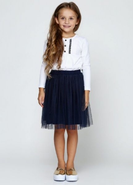 Юбка школьная G-17045W Vidoli р.134 синий 
