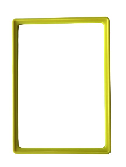 Рамка формата А4 пластиковая желтая 3 шт. 
