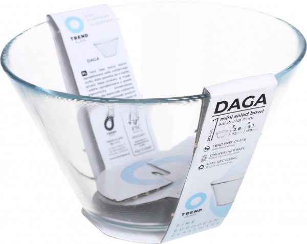 Салатник Daga 470 мл 13 см Trend Glass