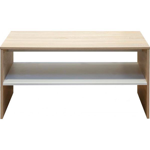 Стіл журнальний Сантьяго 500x1000x600 мм дуб сонома/білий