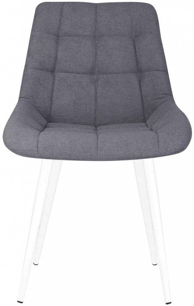 Стул Nowy Styl NICOLE HN WHITE (BOX-2) SQR (CH) SORO-93 серый / белый