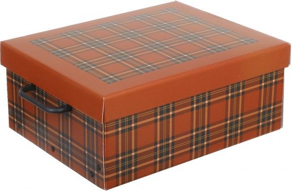 Ящик картонний Miss Space Клітинка 370x300x160 мм червоний