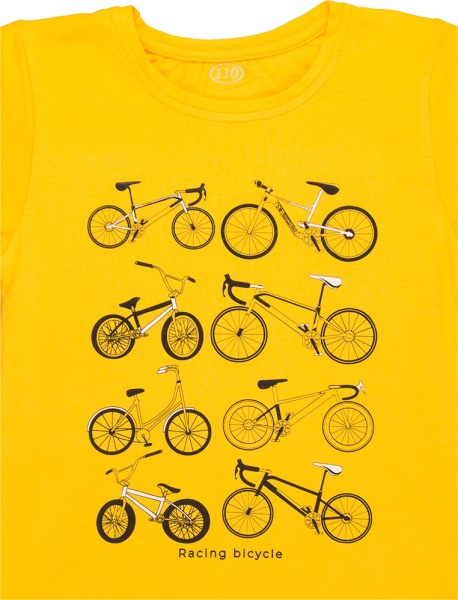 Футболка унісекс Фламінго 864-417 р.104 жовтий 