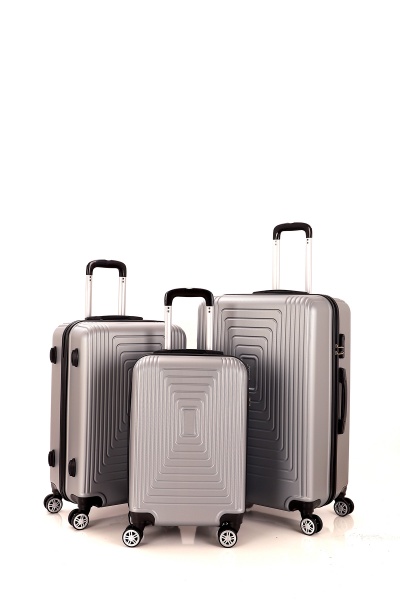 Валіза 42 л срібний MCS V360 на 4 колесах S 20