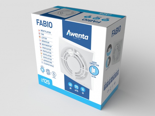 Витяжний вентилятор Awenta ФАБІО ВФБ 125 WFB125
