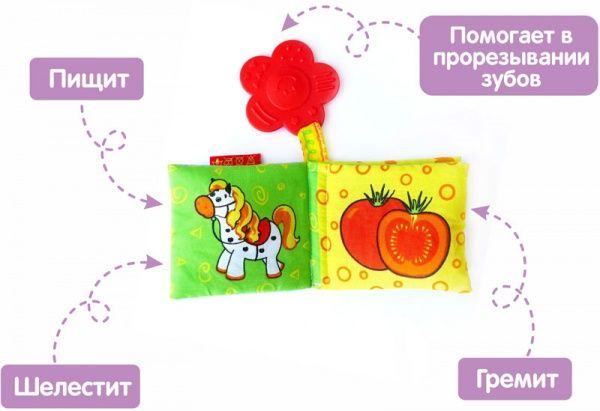 Іграшка розвивальна Macик Книжка з прорізувачем МС 070601-01