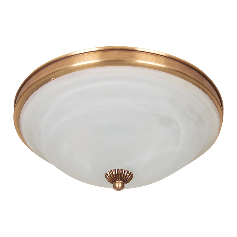 Люстра потолочная Фабрика Світла Афины 2x40 Вт E27 античная бронза/античная латунь НПБ 014-2х40-0122