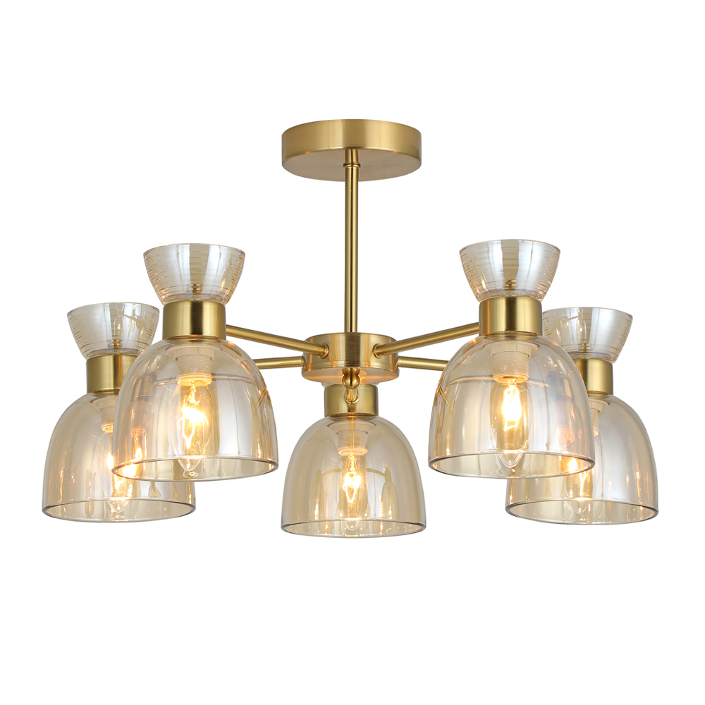 Люстра підвісна ARDERO 5xE14 золотий BL1250-2