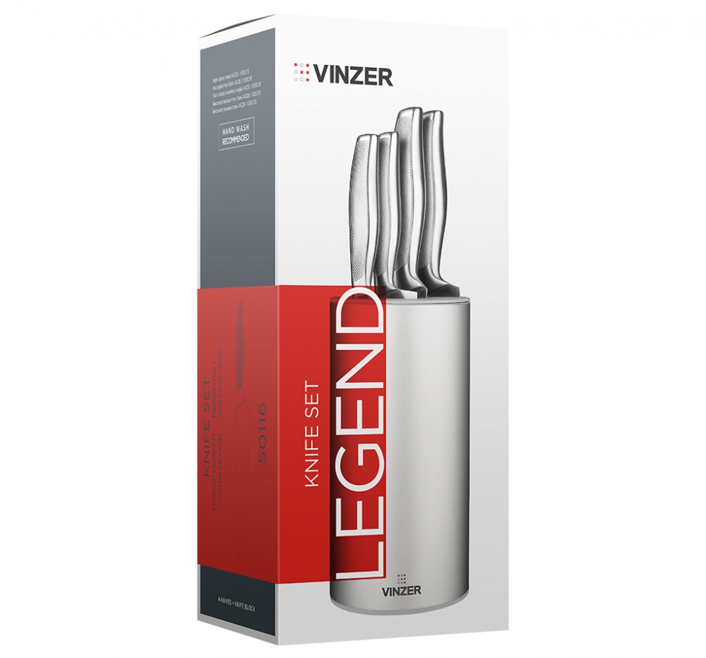 Набор ножей Vinzer LEGEND 5 предметов 50116