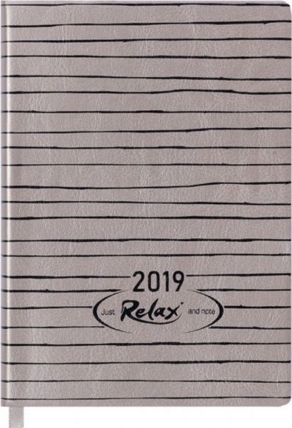 Щоденник 2019 RELAX A6 датований золотий Buromax BM.2534-23 