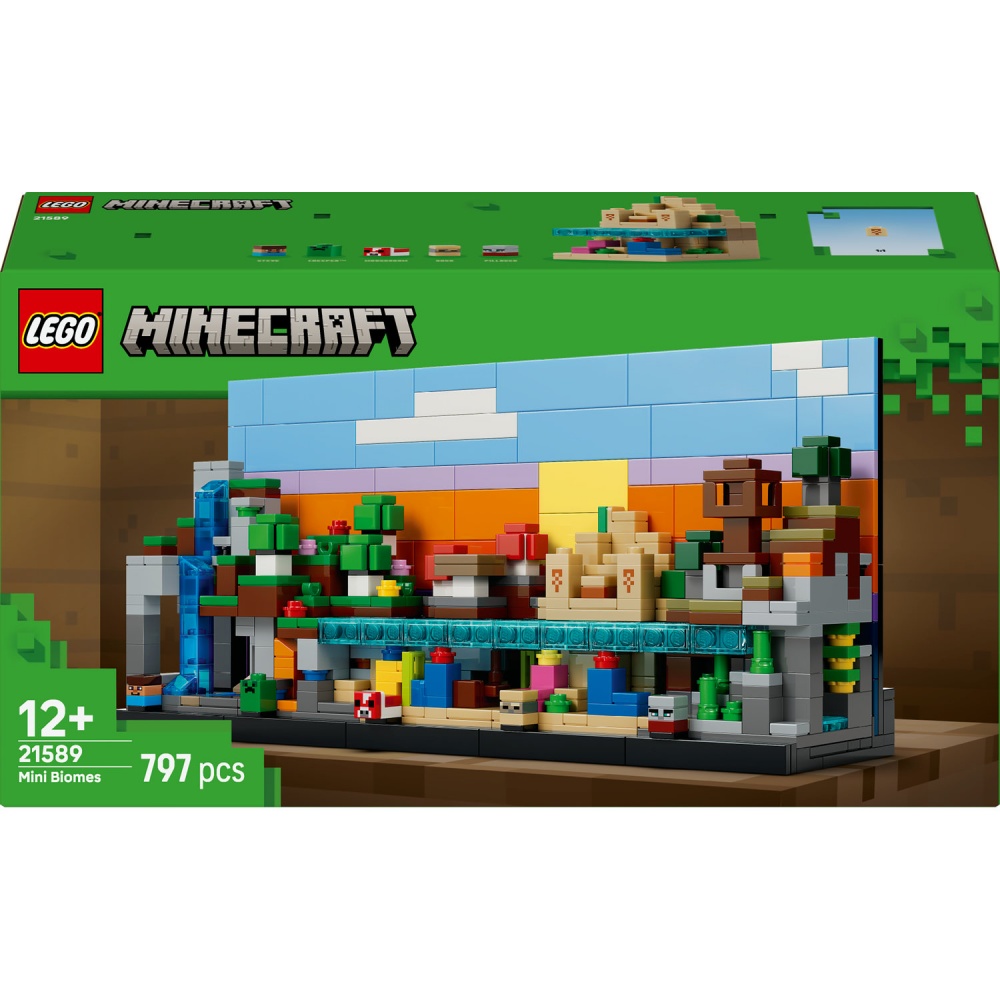 Конструктор LEGO Minecraft Мінібіоми 21589