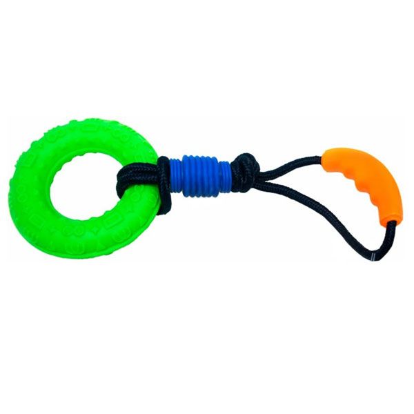 Игрушка для собак Topsi Кольцо с веревкой 13 см