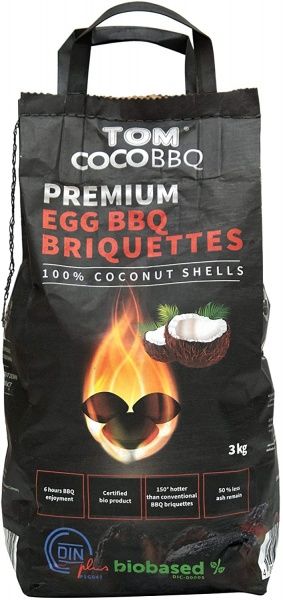 Брикети вугільні кокосові для барбекю 3 кг 38001