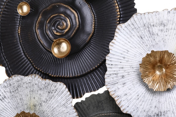 Декор настенный Grace 67,3x134,6 см серый 