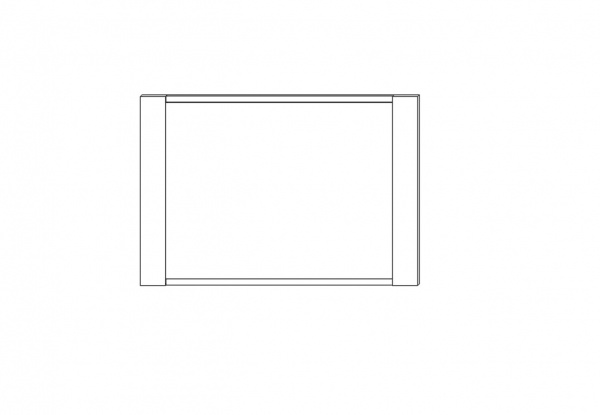 Зеркало настенное SOKME Франческа 887x894 мм дуб вотан 