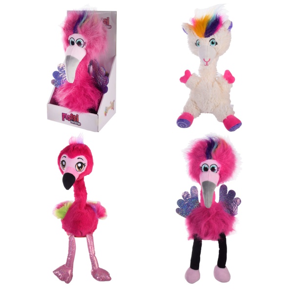 Игрушка музыкальная повторюшка Фламинго M2021 3 вида в ассортименте 30 см M2021