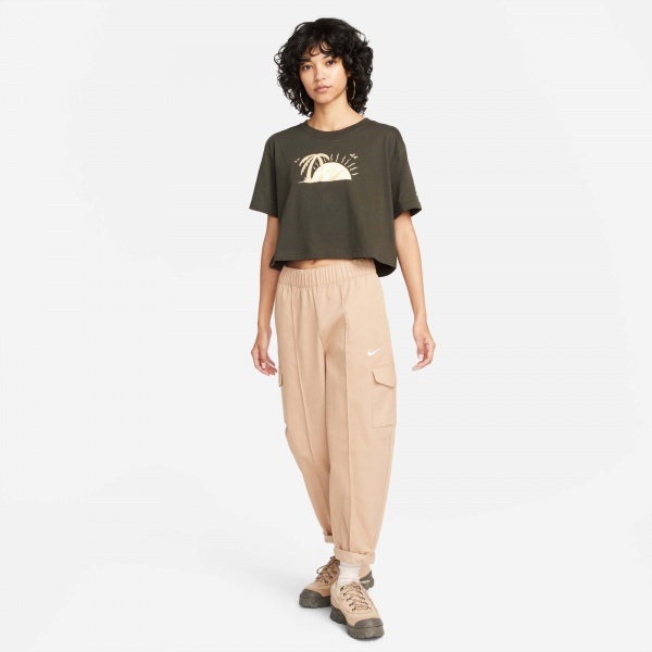 Футболка Nike TEE CROP FW DQ3309-355 р.M сірий