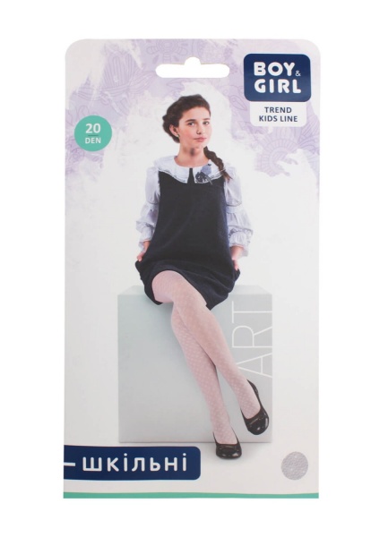 Колготки для девочек Boy&Girl ART 20 р.140-146 черный 
