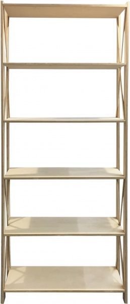 Этажерка СПМК №579 Прованс 6-уровневая 1910x780x400 мм береза