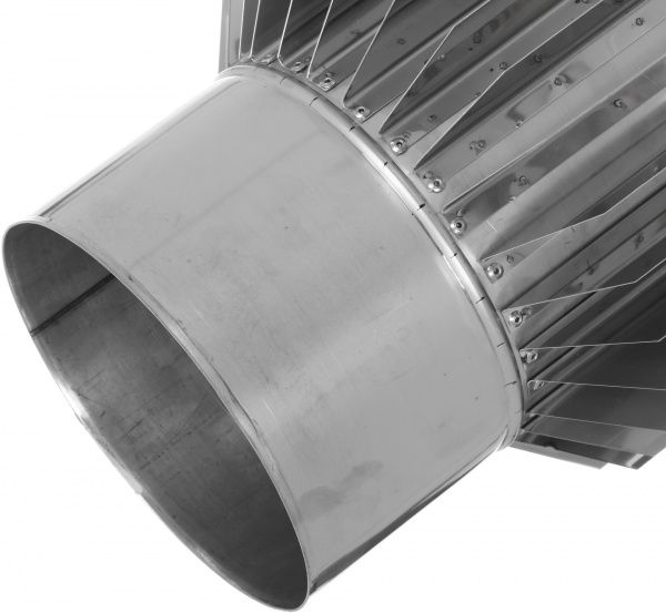 Радіатор 0,5 м димохідний 1 мм нерж Ф180 мм LIRA-LTD 