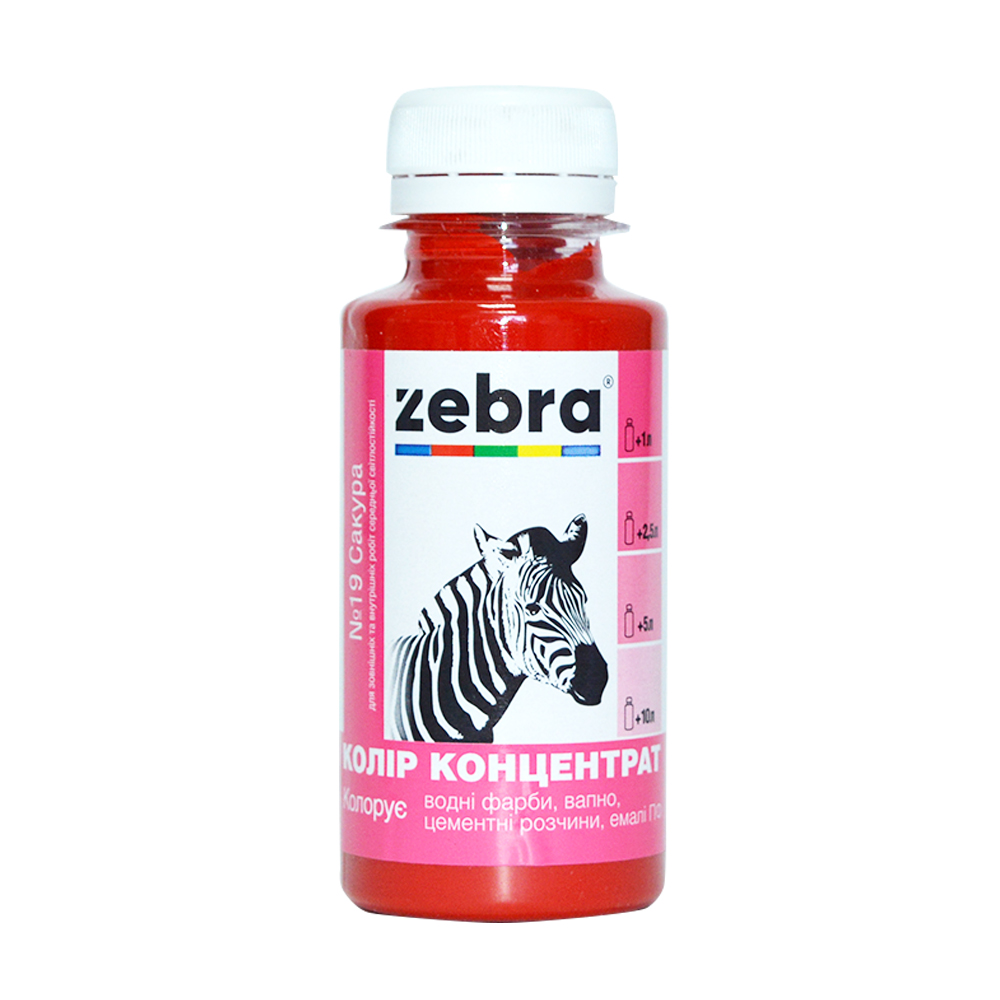 Колорант ZEBRA концентрат №19 сакура 100 мл