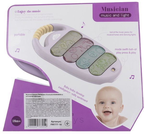 Игрушка музыкальная Funmuch Ксилофон FM777-16