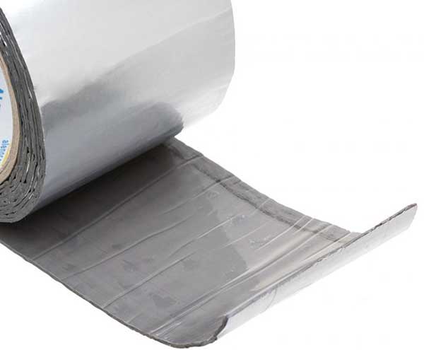 Лента герметизирующая Alenor BF бутиловая 75 мм x 3 м алюминиевая