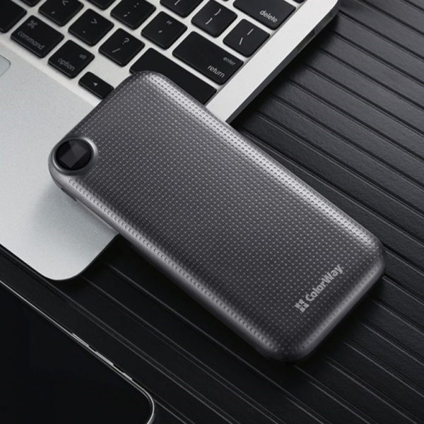 Внешний аккумулятор (Powerbank) ColorWay LCD USB QC3.0 + USB-C PD 22.5W 10000 mAh black (CW-PB100LPI3BK-PDD) 