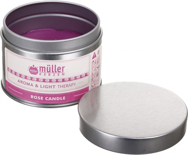 Свеча ароматическая Müller-Kerzen Aroma & Light Terapy Роза 220 г 