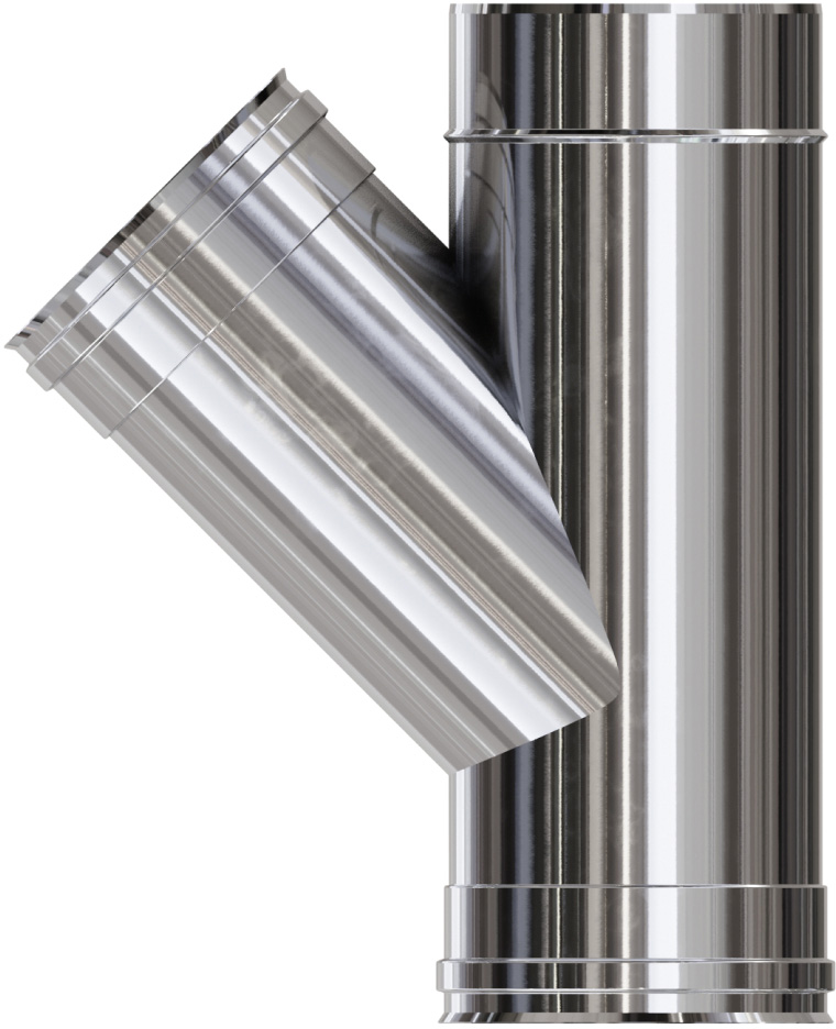 Тройник моно 1 мм нерж Ф150 мм 45° Versia-Lux